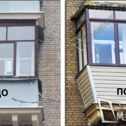 Внешний вид балкона хрущевки до и после остекления